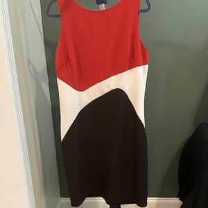 Colorblock Sleeveless Dress